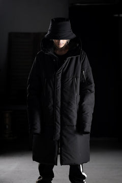 画像をギャラリービューアに読み込む, thom/krom HOODIE ZIP BOMBER COAT / WARM PADDED (BLACK)