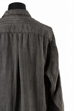 画像をギャラリービューアに読み込む, KLASICA SHORT COLLAR ROOMY SHIRTS / DRAPE & SMOOTH TEXTILE (BROWNY DYE STRIPE)