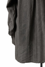 画像をギャラリービューアに読み込む, KLASICA SHORT COLLAR ROOMY SHIRTS / DRAPE & SMOOTH TEXTILE (BROWNY DYE STRIPE)