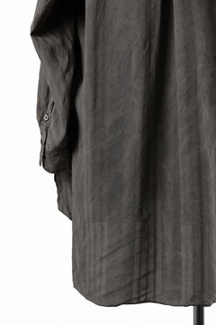画像をギャラリービューアに読み込む, KLASICA SHORT COLLAR ROOMY SHIRTS / DRAPE & SMOOTH TEXTILE (BROWNY DYE STRIPE)