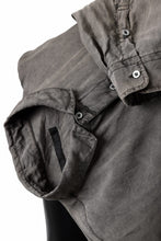 画像をギャラリービューアに読み込む, KLASICA SHORT COLLAR ROOMY SHIRTS / DRAPE & SMOOTH TEXTILE (BROWNY DYE STRIPE)