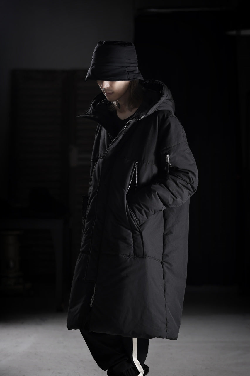 画像をギャラリービューアに読み込む, thom/krom HOODIE ZIP BOMBER COAT / WARM PADDED (BLACK)