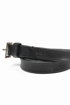 画像をギャラリービューアに読み込む, KLASICA SIDE BY SIDE EXTRA LONG LEATHER BELT / MALTAN STEER HIDE (BLACK)