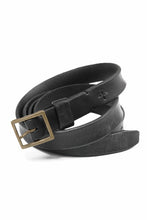 画像をギャラリービューアに読み込む, KLASICA SIDE BY SIDE EXTRA LONG LEATHER BELT / MALTAN STEER HIDE (BLACK)