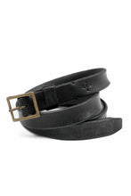画像をギャラリービューアに読み込む, KLASICA SIDE BY SIDE EXTRA LONG LEATHER BELT / MALTAN STEER HIDE (BLACK)