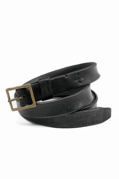 画像をギャラリービューアに読み込む, KLASICA SIDE BY SIDE EXTRA LONG LEATHER BELT / MALTAN STEER HIDE (BLACK)