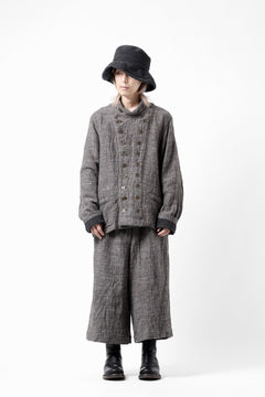 画像をギャラリービューアに読み込む, YUTA MATSUOKA double jacket / double weave cotton wool linen (brown)