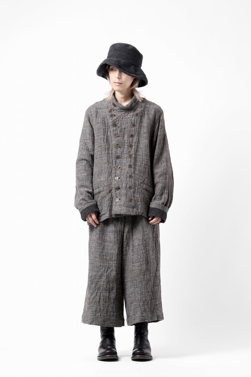 画像をギャラリービューアに読み込む, YUTA MATSUOKA double jacket / double weave cotton wool linen (brown)