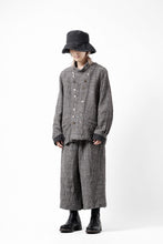 画像をギャラリービューアに読み込む, YUTA MATSUOKA double jacket / double weave cotton wool linen (brown)