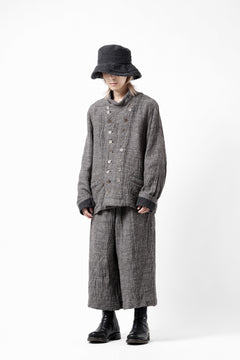 画像をギャラリービューアに読み込む, YUTA MATSUOKA double jacket / double weave cotton wool linen (brown)