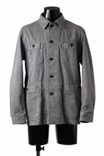 画像をギャラリービューアに読み込む, sus-sous germany work jacket / cotton linen herringbone (sumi)