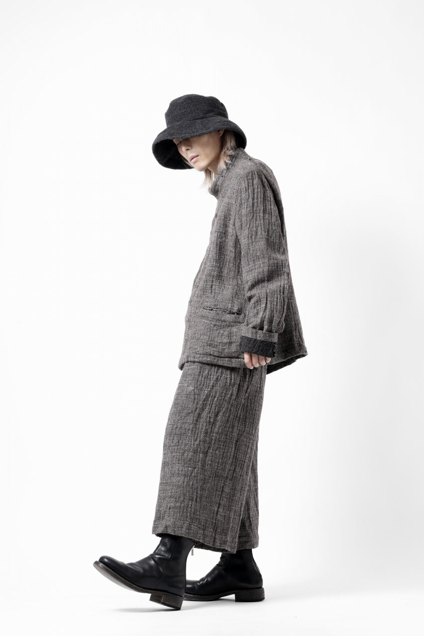 Load image into Gallery viewer, KLASICA CURVE BRIM VOLUME HAT / WOOL x ALPACA PILE (REVERSE PUFF)