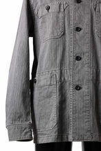 画像をギャラリービューアに読み込む, sus-sous germany work jacket / cotton linen herringbone (sumi)