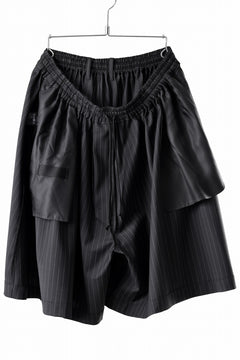 画像をギャラリービューアに読み込む, TARO HORIUCHI / th products HORN / Volume Short Pants / 2way Stretch W/P Tropical (black stripe)