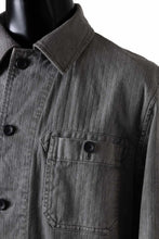 画像をギャラリービューアに読み込む, sus-sous germany work jacket / cotton linen herringbone (sumi)