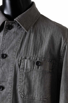 画像をギャラリービューアに読み込む, sus-sous germany work jacket / cotton linen herringbone (sumi)