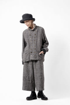 画像をギャラリービューアに読み込む, YUTA MATSUOKA double jacket / double weave cotton wool linen (brown)