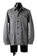 画像をギャラリービューアに読み込む, sus-sous germany work jacket / cotton linen herringbone (sumi)