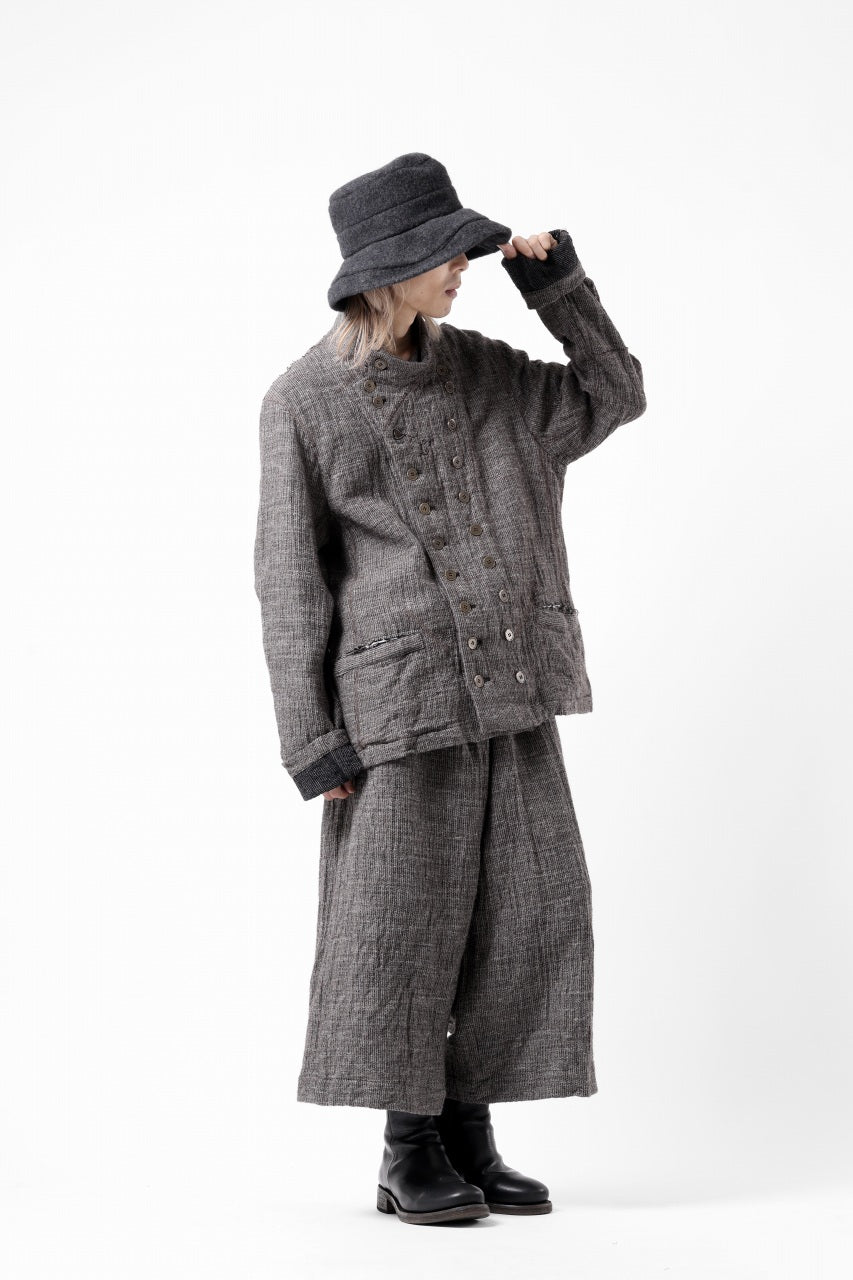 Load image into Gallery viewer, KLASICA CURVE BRIM VOLUME HAT / WOOL x ALPACA PILE (REVERSE PUFF)