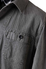 画像をギャラリービューアに読み込む, sus-sous germany work jacket / cotton linen herringbone (sumi)