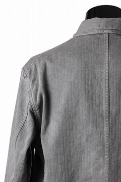 画像をギャラリービューアに読み込む, sus-sous germany work jacket / cotton linen herringbone (sumi)