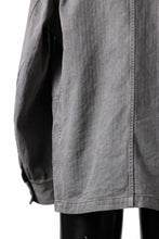 画像をギャラリービューアに読み込む, sus-sous germany work jacket / cotton linen herringbone (sumi)