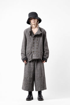 画像をギャラリービューアに読み込む, YUTA MATSUOKA double jacket / double weave cotton wool linen (brown)