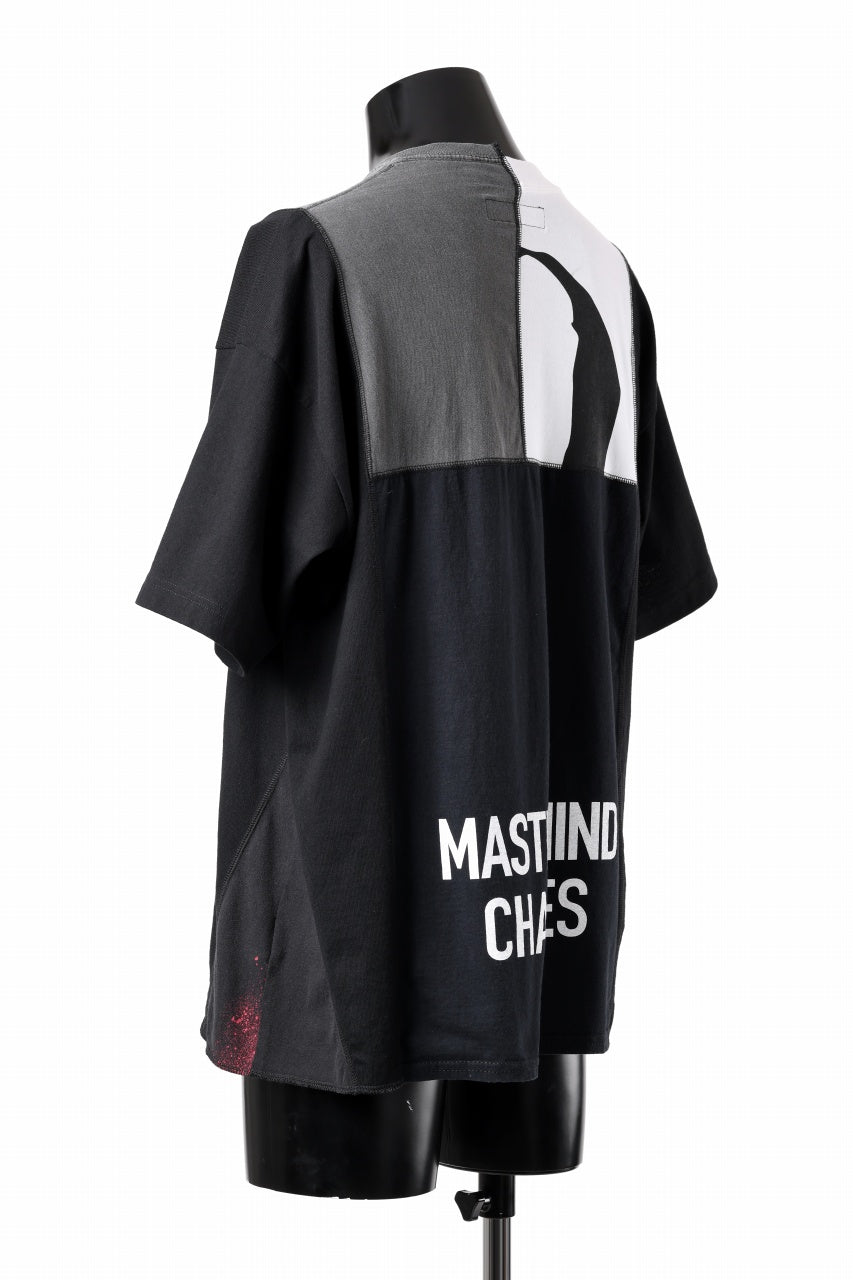 Load image into Gallery viewer, mastermind JAPAN x CHANGES exclusive ReBUILD T-SHIRT / CH-BODY (BLACK #14)
