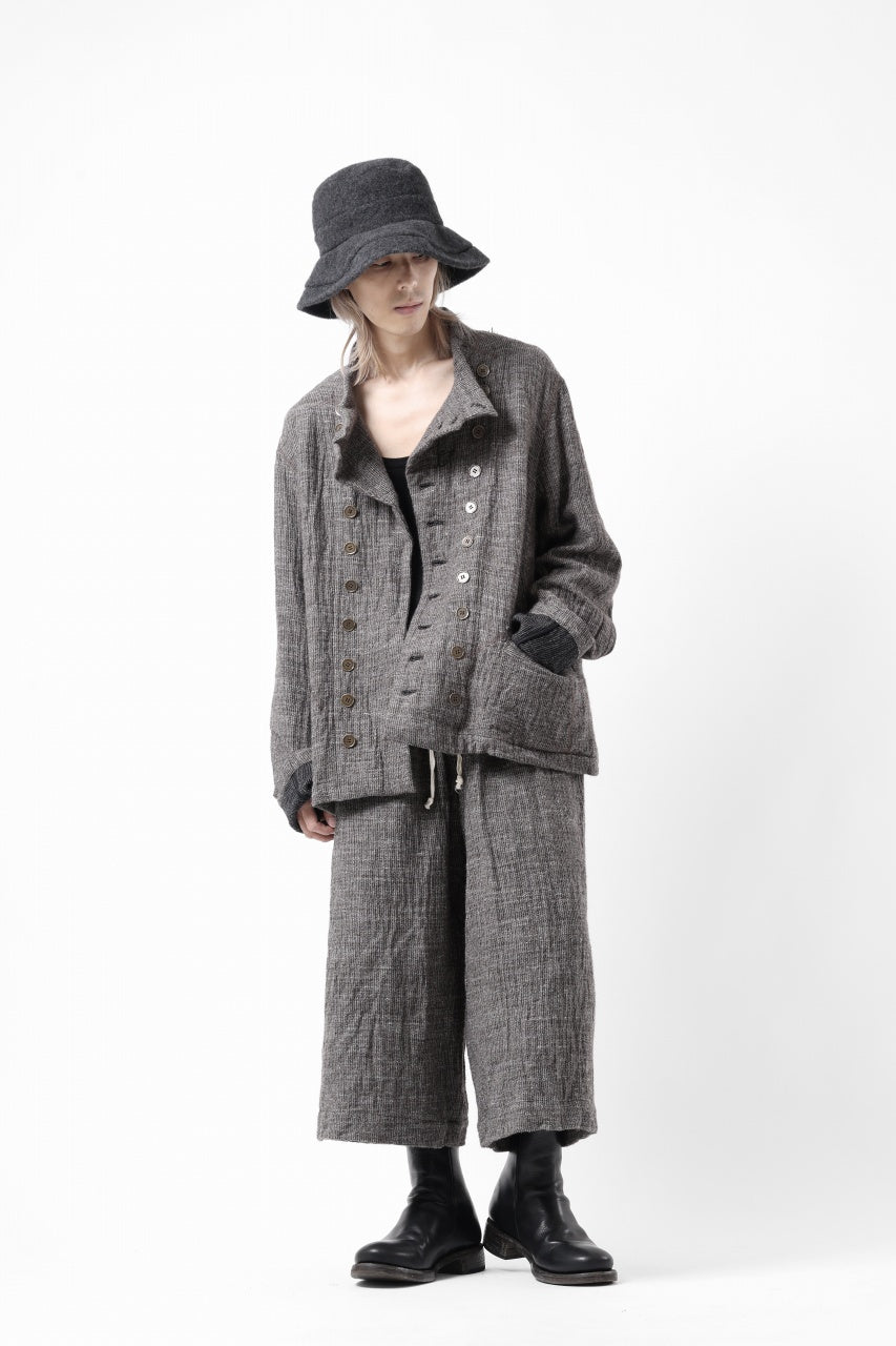 Load image into Gallery viewer, KLASICA CURVE BRIM VOLUME HAT / WOOL x ALPACA PILE (REVERSE PUFF)
