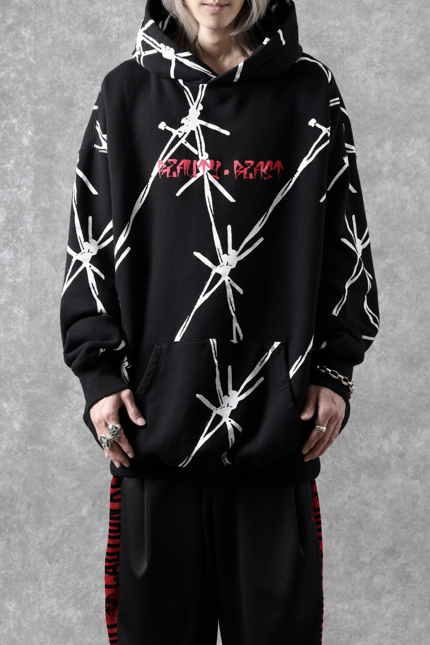 画像をギャラリービューアに読み込む, beauty : beast x CVTVLIST P.O HOODED "BARBED WIRE" (BLACK)