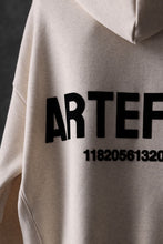 画像をギャラリービューアに読み込む, A.F ARTEFACT BOMBERHEAT® BACK LOGO HOODIE (CREAM)