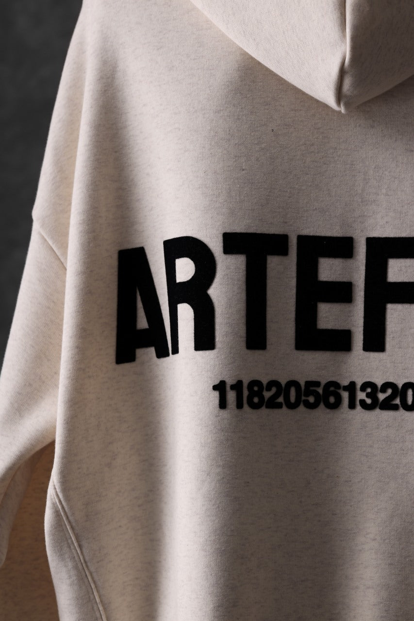 画像をギャラリービューアに読み込む, A.F ARTEFACT BOMBERHEAT® BACK LOGO HOODIE (CREAM)