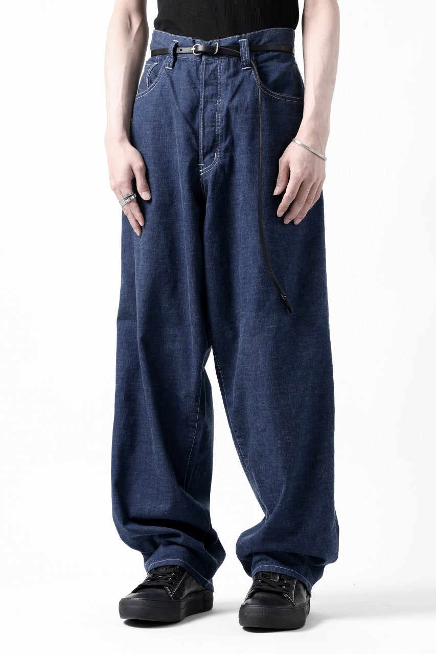 画像をギャラリービューアに読み込む, N/07 WIDE-TAPARED JEANS / 7.3oz CHAMBRAY DENIM (INDIGO ONE WASHED)