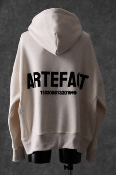 画像をギャラリービューアに読み込む, A.F ARTEFACT BOMBERHEAT® BACK LOGO HOODIE (CREAM)
