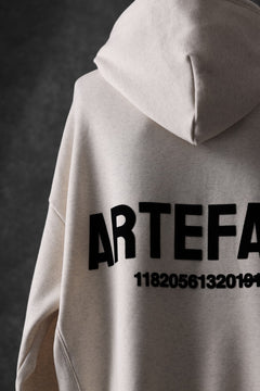 画像をギャラリービューアに読み込む, A.F ARTEFACT BOMBERHEAT® BACK LOGO HOODIE (CREAM)