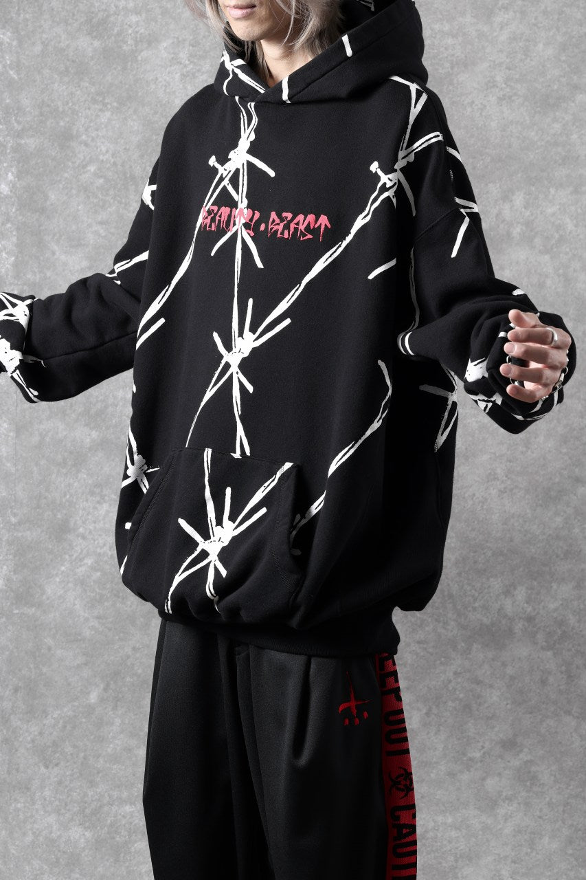 画像をギャラリービューアに読み込む, beauty : beast x CVTVLIST P.O HOODED "BARBED WIRE" (BLACK)