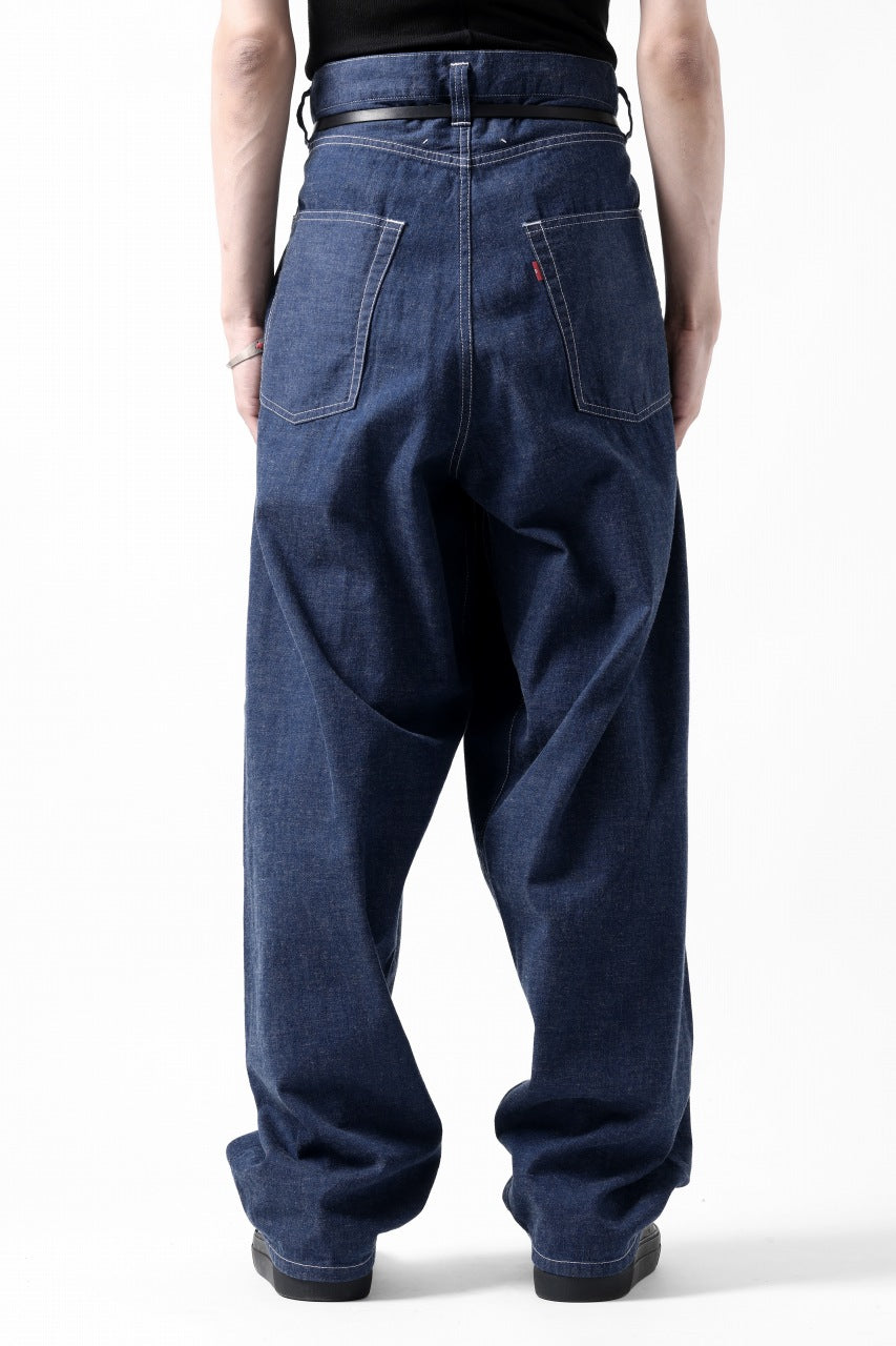 画像をギャラリービューアに読み込む, N/07 WIDE-TAPARED JEANS / 7.3oz CHAMBRAY DENIM (INDIGO ONE WASHED)