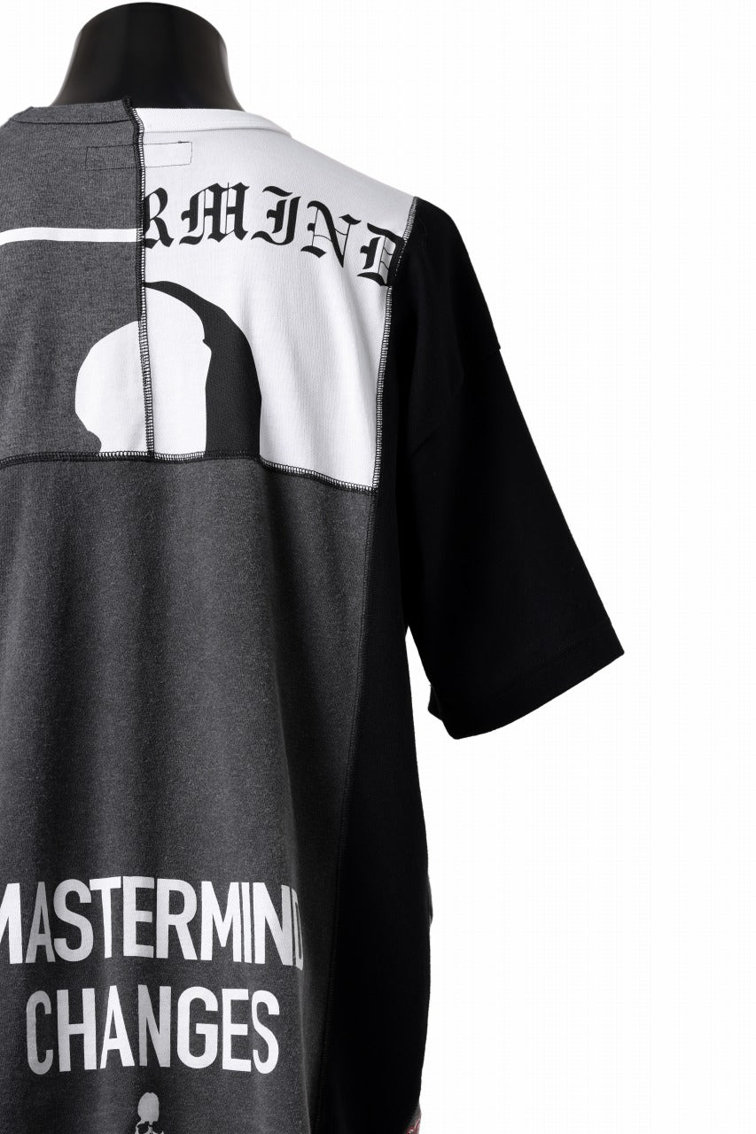 Load image into Gallery viewer, mastermind JAPAN x CHANGES exclusive ReBUILD T-SHIRT / CH-BODY (BLACK #18)