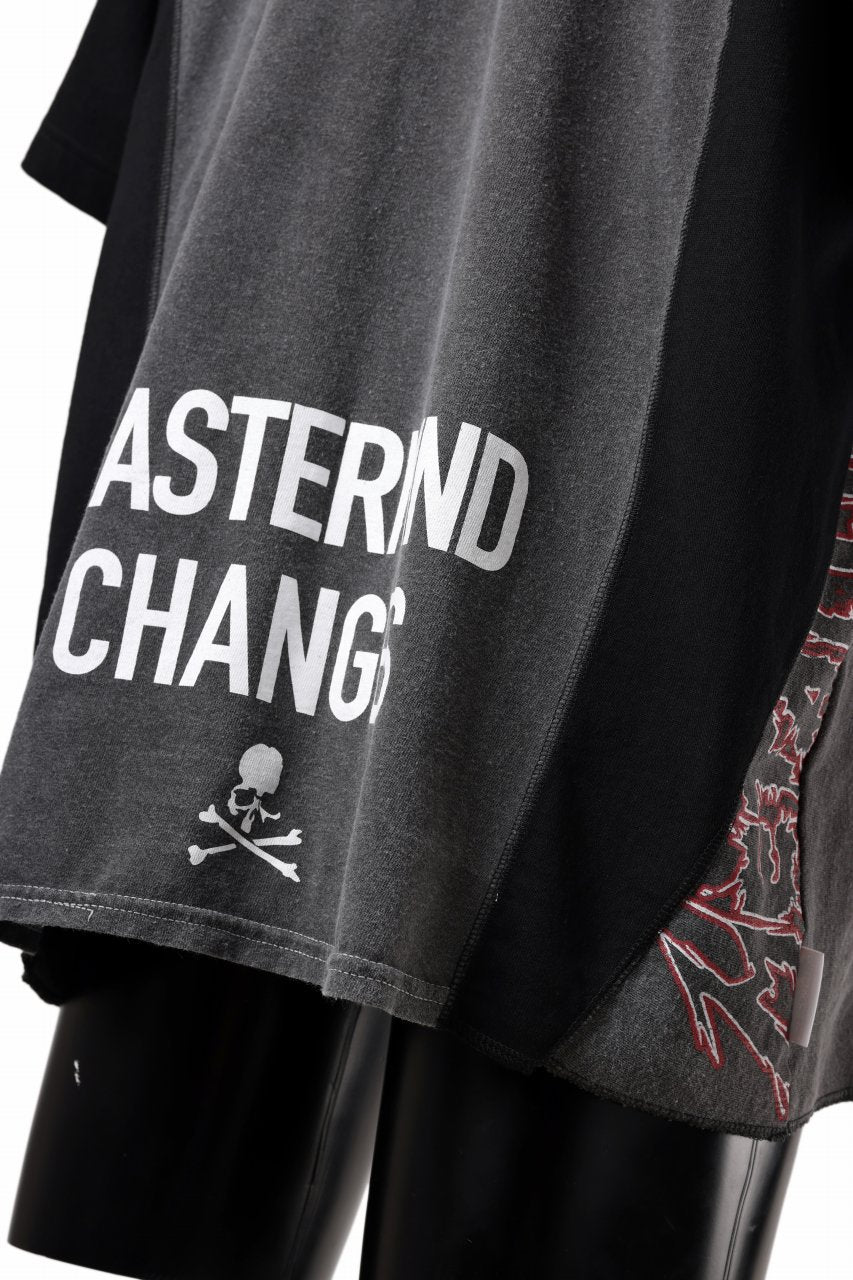 Load image into Gallery viewer, mastermind JAPAN x CHANGES exclusive ReBUILD T-SHIRT / CH-BODY (BLACK #18)