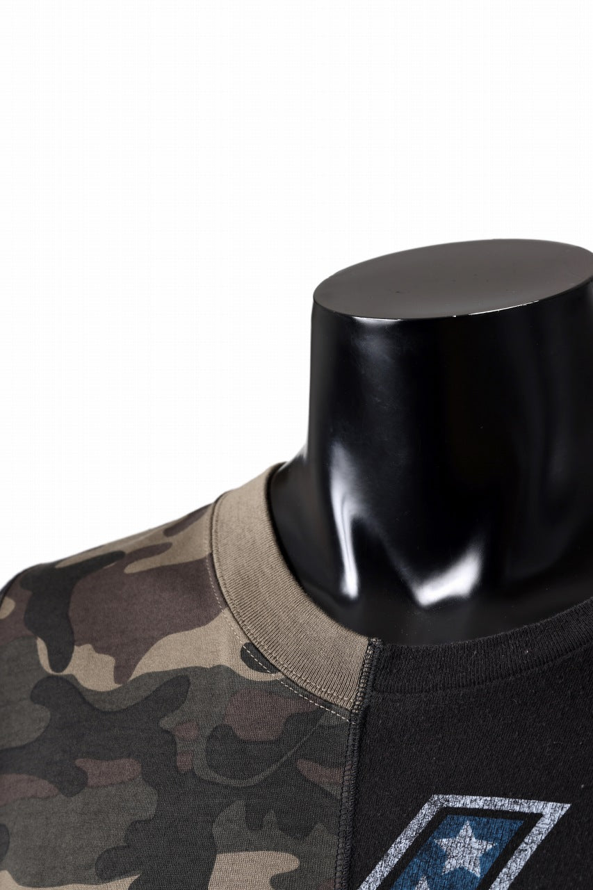 Load image into Gallery viewer, mastermind JAPAN x CHANGES exclusive ReBUILD T-SHIRT / CH-BODY (BLACK #19)