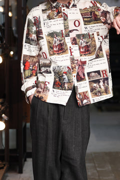 画像をギャラリービューアに読み込む, Aleksandr Manamis exclusive BIRD CHILDREN SHORT COLLAR REGULAR SHIRT (L'ALPHABET)