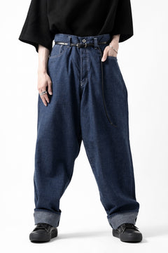 画像をギャラリービューアに読み込む, N/07 WIDE-TAPARED JEANS / 7.3oz CHAMBRAY DENIM (INDIGO ONE WASHED)