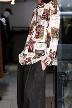 画像をギャラリービューアに読み込む, Aleksandr Manamis exclusive BIRD CHILDREN SHORT COLLAR REGULAR SHIRT (L'ALPHABET)