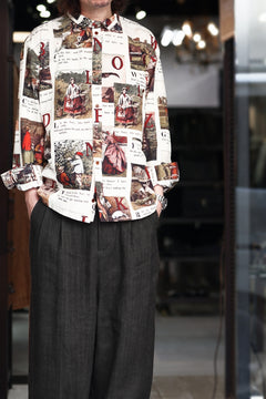 画像をギャラリービューアに読み込む, Aleksandr Manamis exclusive BIRD CHILDREN SHORT COLLAR REGULAR SHIRT (L'ALPHABET)