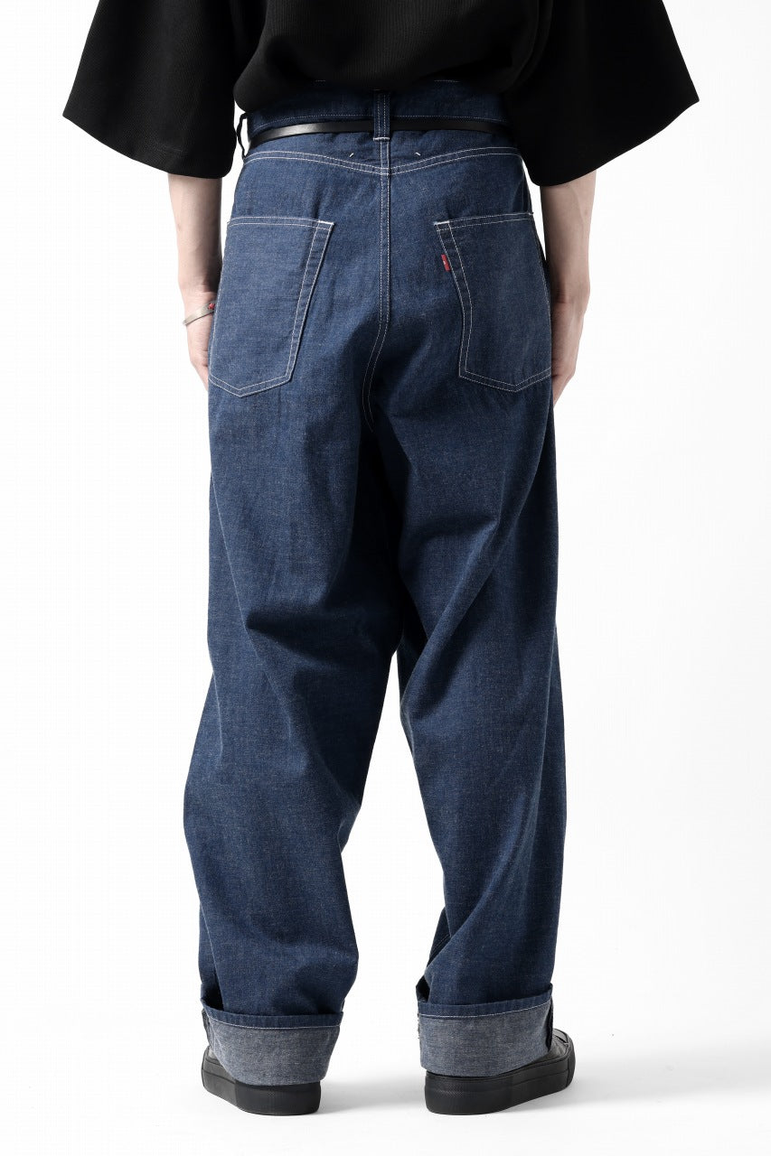 N/07 WIDE-TAPARED JEANS / 7.3oz CHAMBRAY DENIM (INDIGO ONE WASHED)