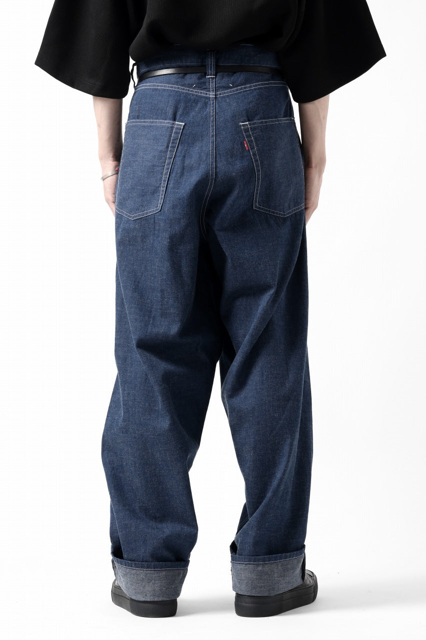 画像をギャラリービューアに読み込む, N/07 WIDE-TAPARED JEANS / 7.3oz CHAMBRAY DENIM (INDIGO ONE WASHED)