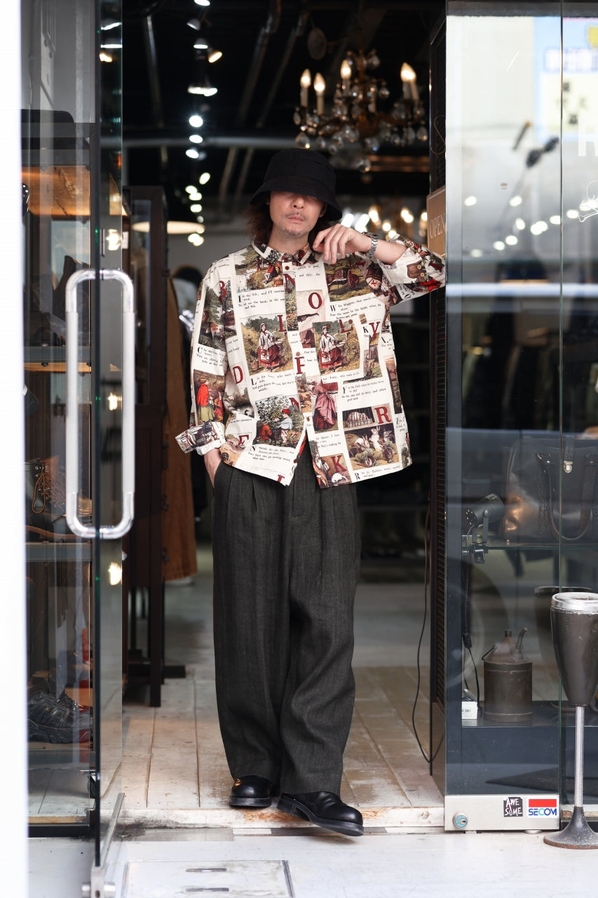 画像をギャラリービューアに読み込む, Aleksandr Manamis exclusive BIRD CHILDREN SHORT COLLAR REGULAR SHIRT (L'ALPHABET)