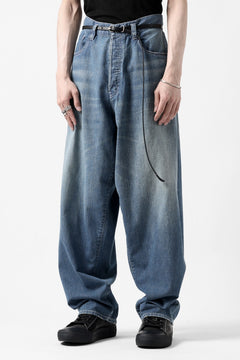 画像をギャラリービューアに読み込む, N/07 WIDE-TAPARED JEANS / 7.3oz CHAMBRAY DENIM (INDIGO USED)