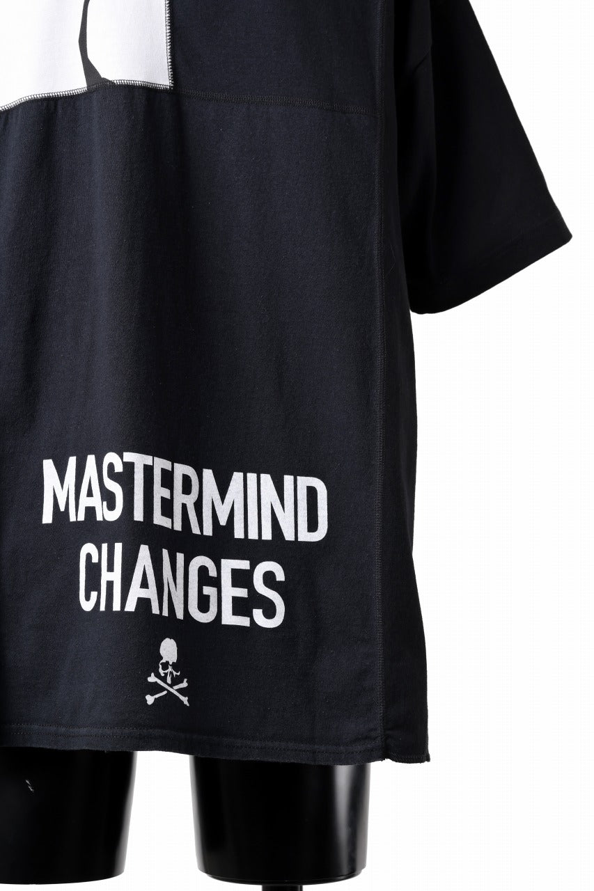Load image into Gallery viewer, mastermind JAPAN x CHANGES exclusive ReBUILD T-SHIRT / CH-BODY (BLACK #20)