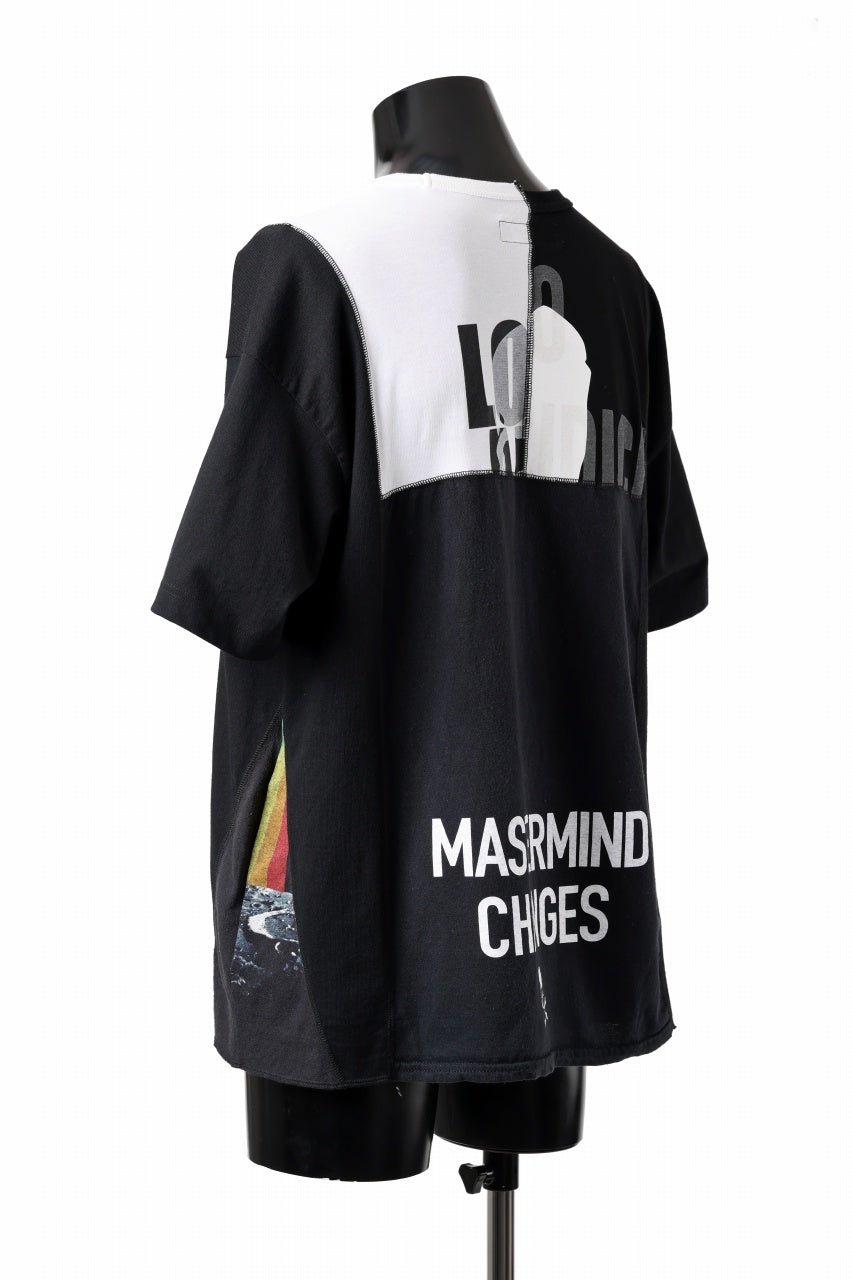 Load image into Gallery viewer, mastermind JAPAN x CHANGES exclusive ReBUILD T-SHIRT / CH-BODY (BLACK #22)